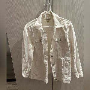 Madewell White oversized Denim Jacket